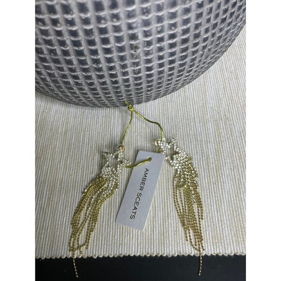 Amber Sceats x Revolve Shooting Star Earrings Gold Women's Size OS - Picture 6 of 7